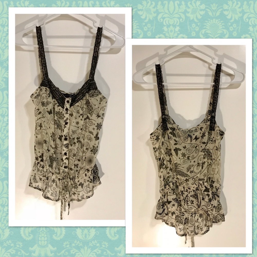 Sheer tank top